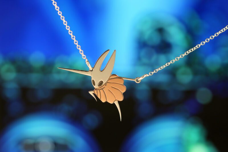 Sterling silver pendant with a warrior silhouette