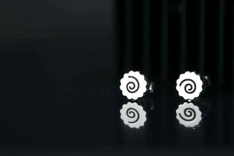 Pendientes Ramen con la espiral del narutomaki