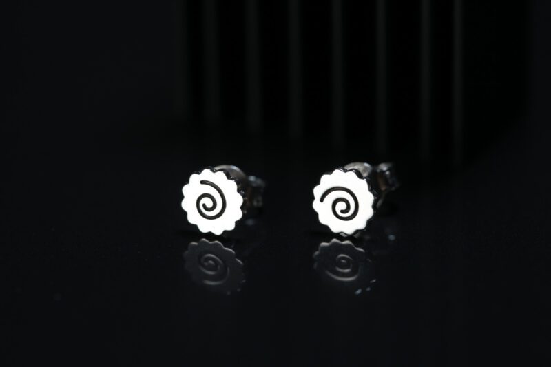 Pendientes Ramen con la espiral del narutomaki