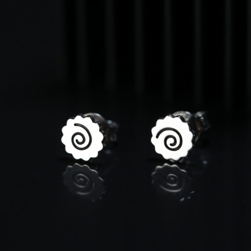 Pendientes Ramen con la espiral del narutomaki