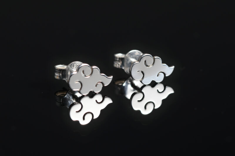 Pendientes frikis de botón símbolo nube