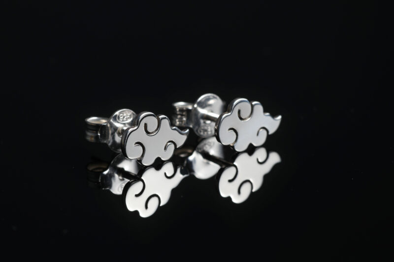 Pendientes frikis de botón símbolo nube