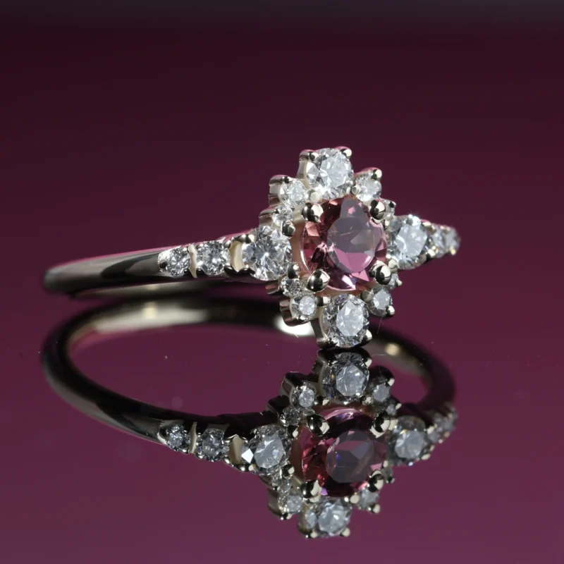 Anillo en oro amarillo inspirado en Glinda de Wicked